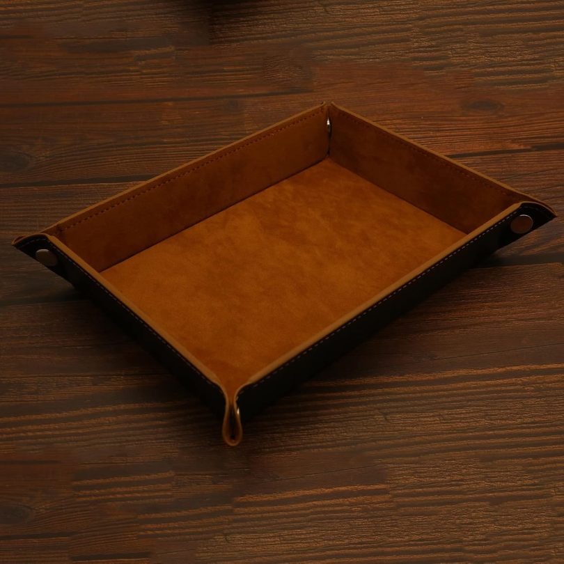 Valet Organizer - Catchall Tray for Jewelry, Wallets, Watches, Keys, Coins, Phones, Glasses - Perfect for Nightstand, Desk, Entryway - Image 4